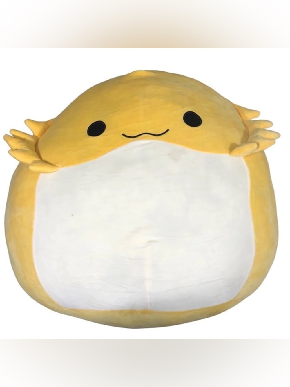 Squishmallows Yellow & White Bearded Dragon Plush Pillow New With Tags 14 inches